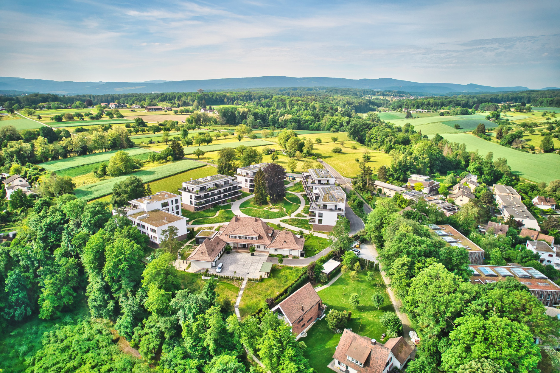 The bird's eye view of the Winzerpark